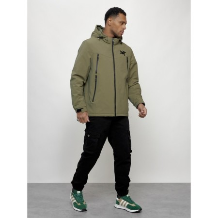 Male spring jacket, size 52, light green color-2
