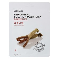 Маска тканевая LEBELAGE RED GINSENG SOLUTION MASK