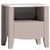 Bedside table Brownie 42, 512 × 392 × 520 mm, mocko / white color