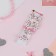 Hair set "Lada" (bandage, 2 clamps) cherries, white