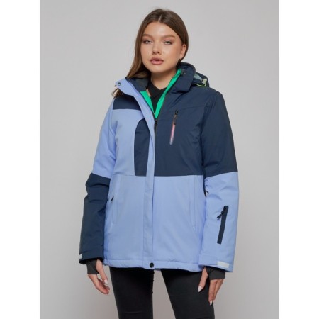 Ski jacket women's winter, size 48, purple color-7