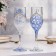 Set of wedding glasses "Rings", white and white