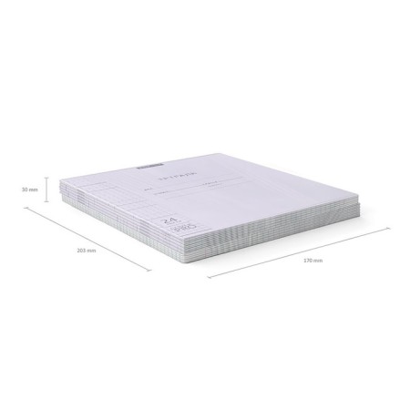 Notebook 24 sheets in the Erichkrause Coverprio Pastel Classic Code, Plastic Cover, Offset block, 100%whiteness, Lilac-5