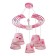 Chandelier 86204/5 E27 40W Pink 59x54x27-107 cm Bayerlux