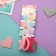 Hair set "Bead" (4 elastic bands, 6 crabs) hearts, 2 cm, mix
