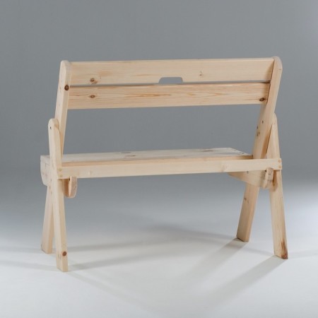Folding bench, needles, 100x60x86 cm-2