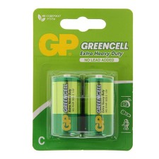 Salt battery GP Greencell Extra Heavy Duty, C, R14-2BL, 1.5V, blister, 2 pcs.