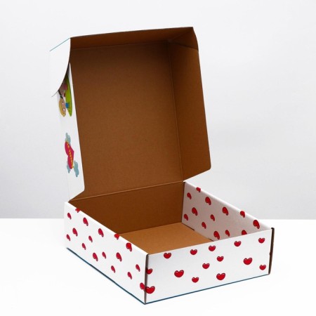 Gift box "Love is...", blue, 28.5 x 9.5 x 29.5 cm 1pc-2