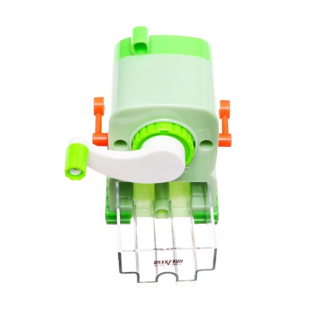 Mechanical sharpener with container, green robot-6