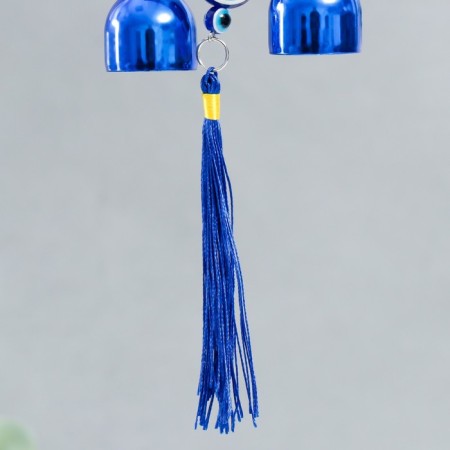 Wind Music Metal "Openwork Circle" from the evil eye 2 bells 24 cm-3