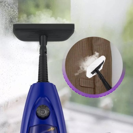 Steam mop KitFort KT-1059, 1300 W, 300 ml, cord 4.7 m, black-blue-3