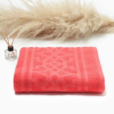 Tensor of Arabic pattern, 100x180cm, coral color, 300g/m, cotton