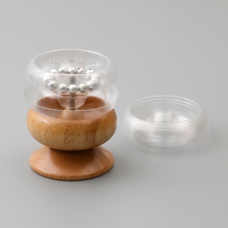 Spinner for beadwork 9 cm in a set of 5 interchangeable bowls, 2 needles for beads 9.3x9.3x12.5 cm