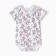 Body baby with short sleeve, pink color/zebras, height 80