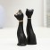 Figure "Love Cats" set 2pcs Black 4x4x11cm