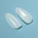 Tips for nail extension, 100 pcs, oval shape, full coating, container, milk color
