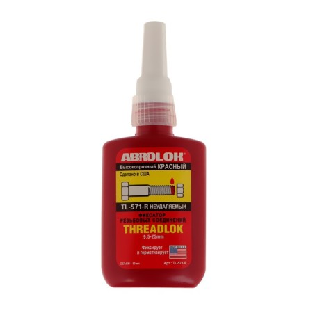 Red, irresponsible thread lock, 50 ml/77 g