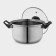 A stainless steel pan of the Black Night, 2.2 l, with a lid,