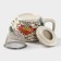 Keramic teapot with a metal sieve "Lotus", 350 ml