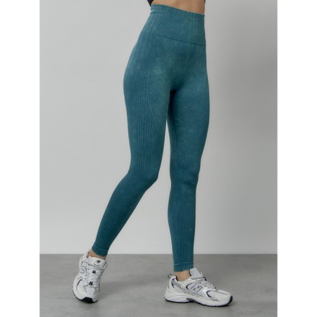 Femic fitness legins, size 44, turquoise color-2