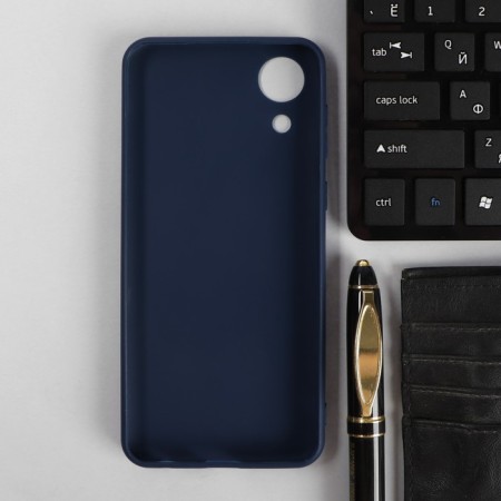 PERO cover for Samsung A03 Core, silicone, blue-1