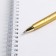 Pen "Golden Teacher", metal, blue paste, 1.0 mm