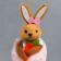 Souvenir "Bunny in a fur coat with carrots" mix 6x12 cm