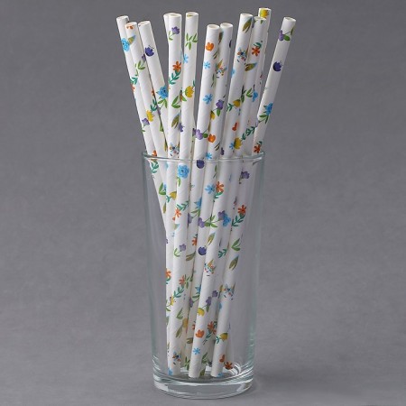 Pipe for cocktail "Flowerers", set of 12 pcs.-2