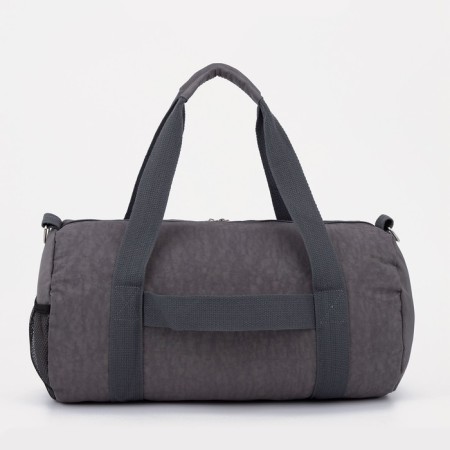 Sports bag with lightning, external pocket, suitcase holder, gray color-1