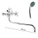 ONIX A1111 bathtub mixer, pour length 30 cm, ceramic crane-bokes, chrome
