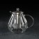 Glass teapot with metal sieve "Glori", 1 liter