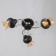 Avtal chandelier 3he27 40W black-chromium 53x53x23 cm Bayerlux