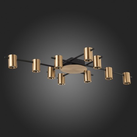 Ceiling lamp ST LUCE. SL1207.402.10. Veroli. 10x7 W, GU10, 101x65x11 cm, black color-2