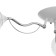 Eliyah chandelier 3he27 40W Belo-chromovy 47x47x18 cm Bayerlux
