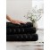 Set of terry towels Black, size 30x50 cm, 50x90 cm, 70x140 cm