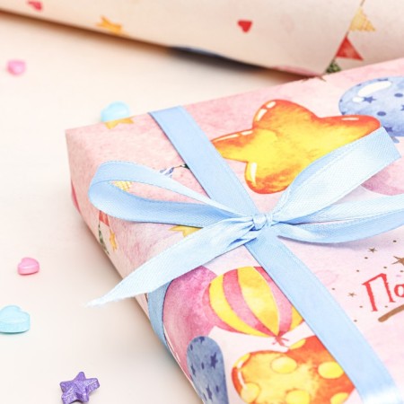 Packaging paper, craft "Mood Holiday", 70x100 cm, 1 sheet-1