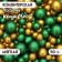 Sprinking confectionery with glitter "Brill": green, gold, 50 g
