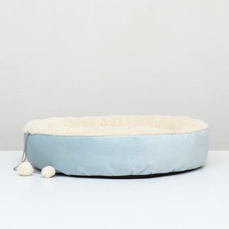 Lying "Snowball", 56 x 46 x 13 cm, blue-1