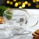 Glass mug with double walls of the Magic Winter, 270 ml
