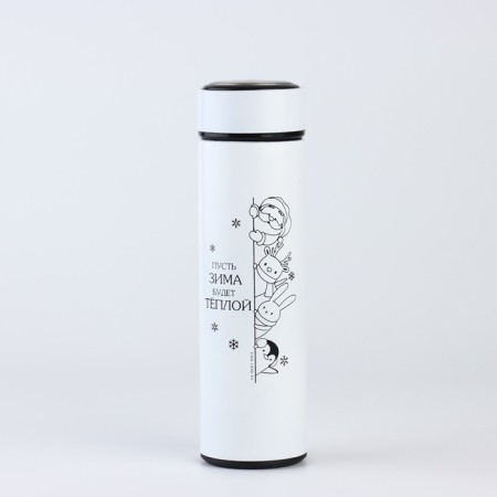 New Year. Thermos with a “warm winter” cap, 500 ml-2