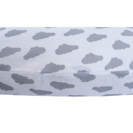 Pillow for pregnant women, size 34 × 170 cm, clouds gray-1