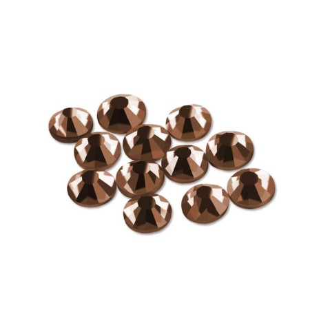 Rhinestones Pole "Crystal", No. 10 Dark Topaz, 50 pcs