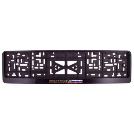 SkyWay Russia car room, with a colored flag, black with gold, S04102004