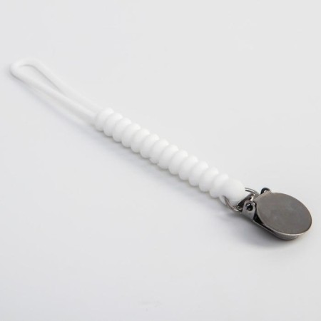 Holder for the nipple - dummy "rings", silicone, white color