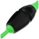 Bulas for rhythmic gymnastics inserted Grace Dance, 36 cm, green/black color
