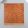 Scrapbooking paper bilateral craft "Leaves and manuscript" Density 180 g 15.5x17 cm
