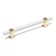 Cappio pk117 bracket handle, m/o 128 mm, white/gold color