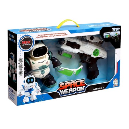 Set of game "Space Hero": glasses, robot, gun-12