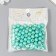 Beads for creativity plastic "Ball. Green overflow" set 20 grams d = 0.8 cm