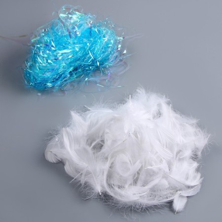 Set for creativity and decor "Features White + Filler", Blue Color-1